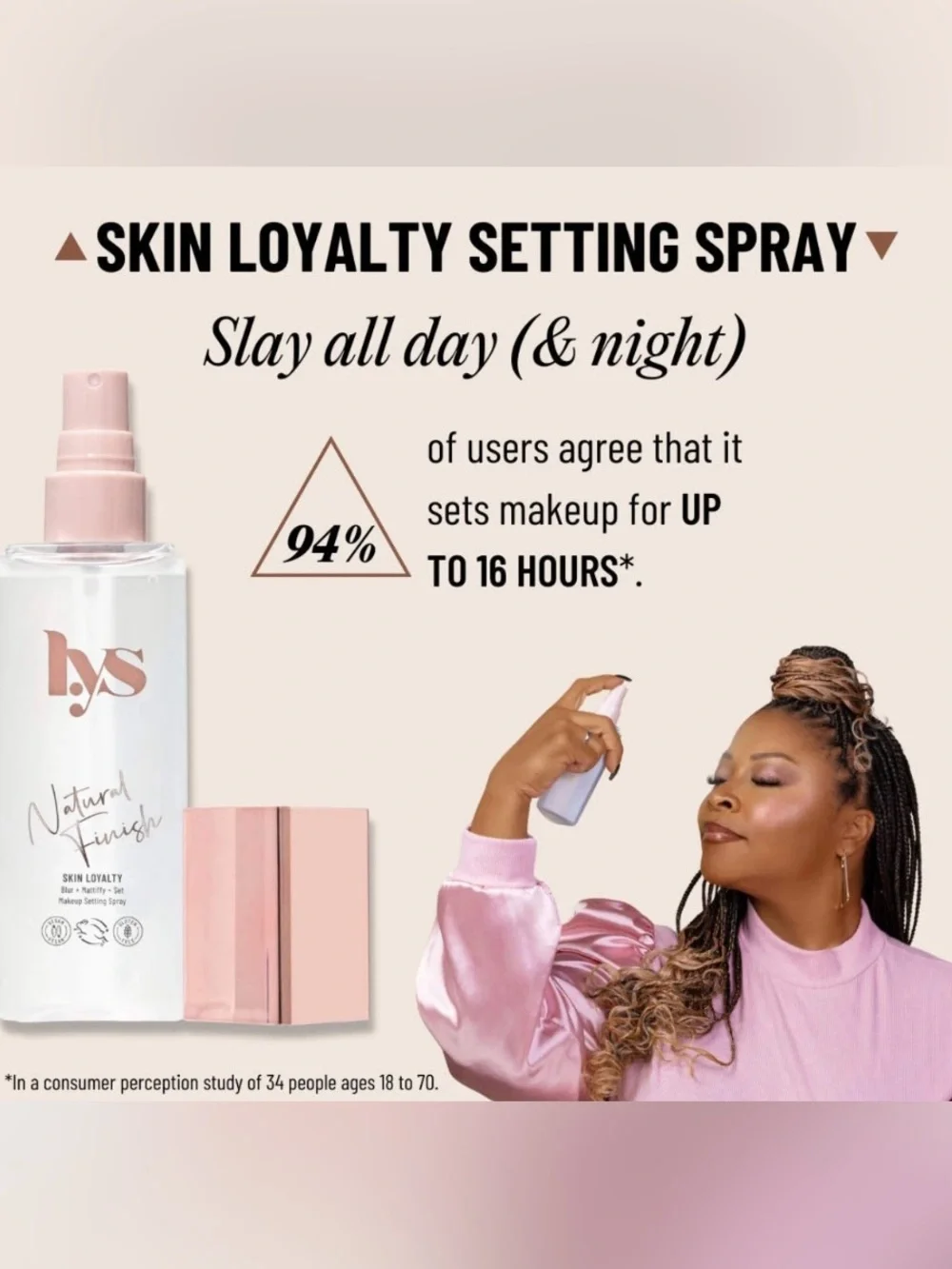 Lys Beauty Skin Loyalty Blur + Mattify + Set Makeup Setting Spray Full Size